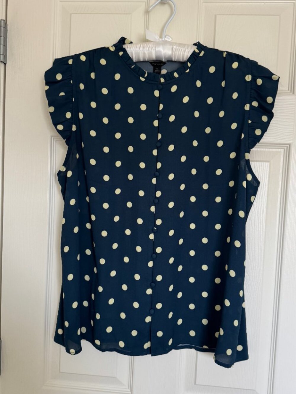 Ann Taylor Polka Dot Blouse – Size XL